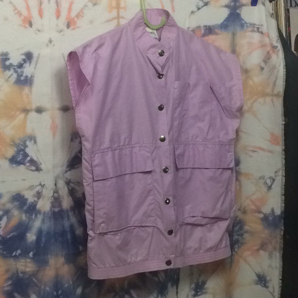 VTG 80s windbreaker vest/smock M